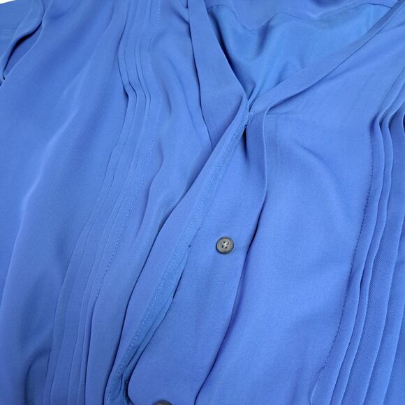 Banana Republic Tank Dress Womens Medium Blue Drawstring Waist Pockets Pullover - Picture 11 of 12